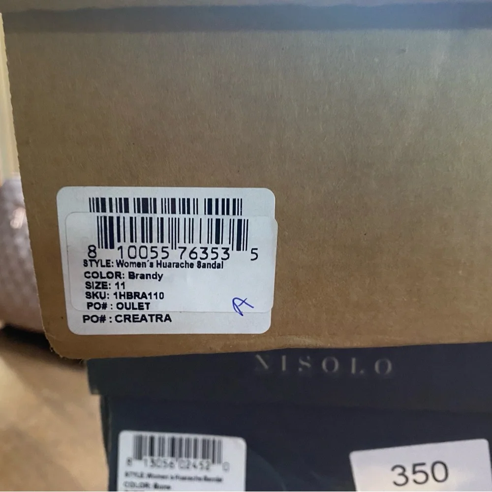 SOLD NEW NISOLO Womens Huarache Leather Sandals In Brandy $138 MSRP - Picture 13 of 13